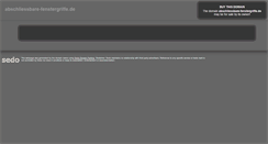 Desktop Screenshot of abschliessbare-fenstergriffe.de